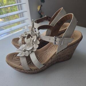 Born Concept White Sandals size 6M